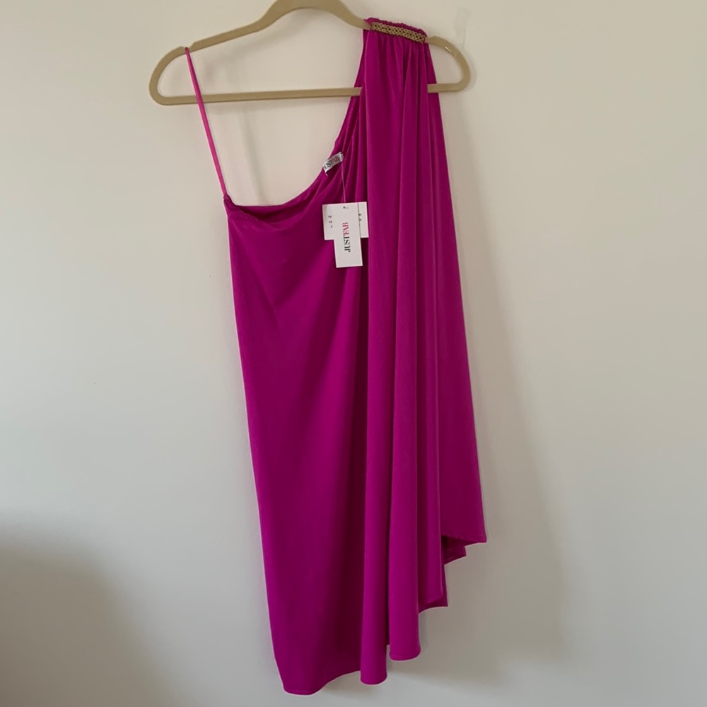 JustFab One Shoulder Dress